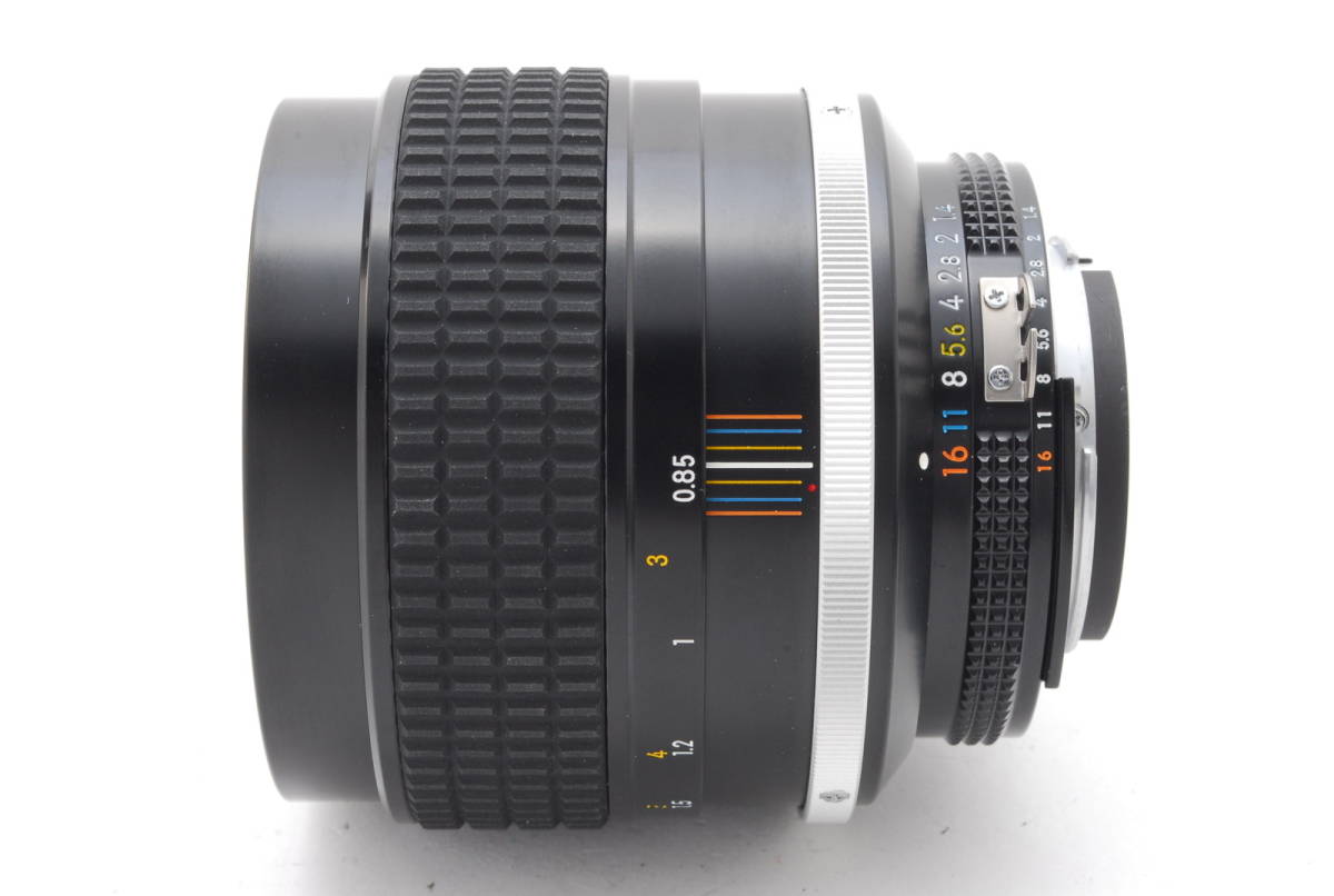 Nikon Ai-S NIkkor 85mm f1.4 動作も写りもOK 概ねキレイ 前後キャップ