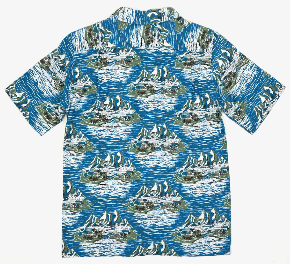 2019 PATAGONIA PATALOHA Aloha shirts M(Kid's XL) パタゴニア パタロハ アロハシャツ 開襟半袖シャツ ブルーの画像2