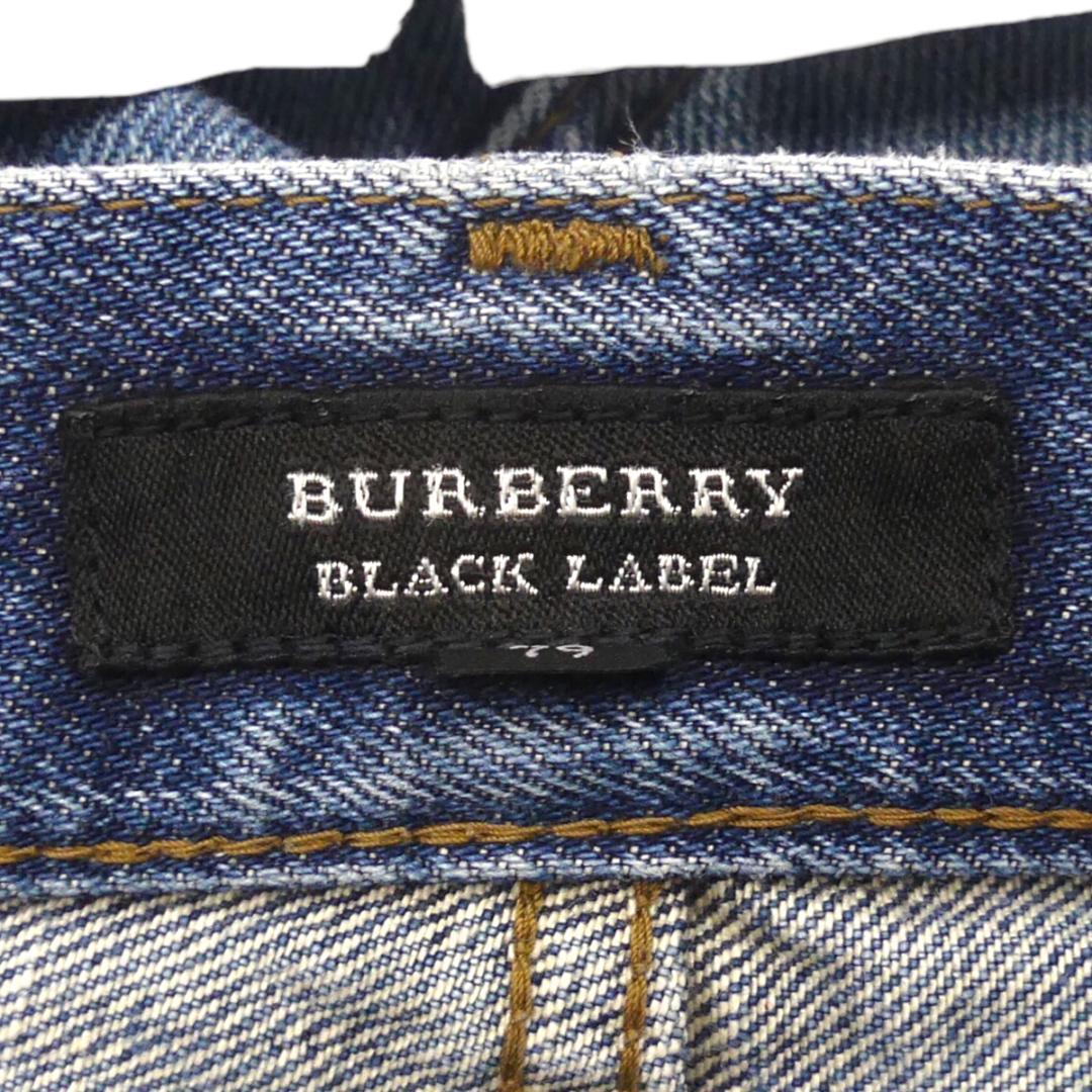 即決★BURBERRY BLACK LABE★W34位 ジーンズ デニム 廃盤 バーバリーブラックレーベル メンズ 79 三陽商会 ナイト刺繍