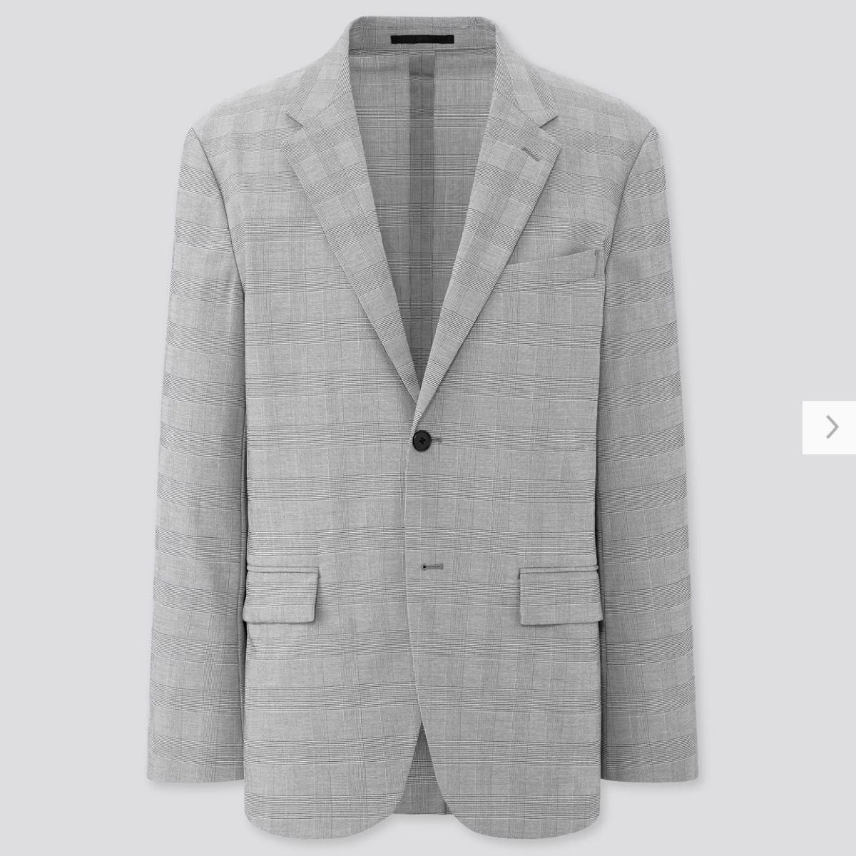 ユニクロ 感動セットアップ(ジャケット+パンツ) グレー グレンチェック|PayPayフリマ UNIQLO 感動ジャケット グレンチェック