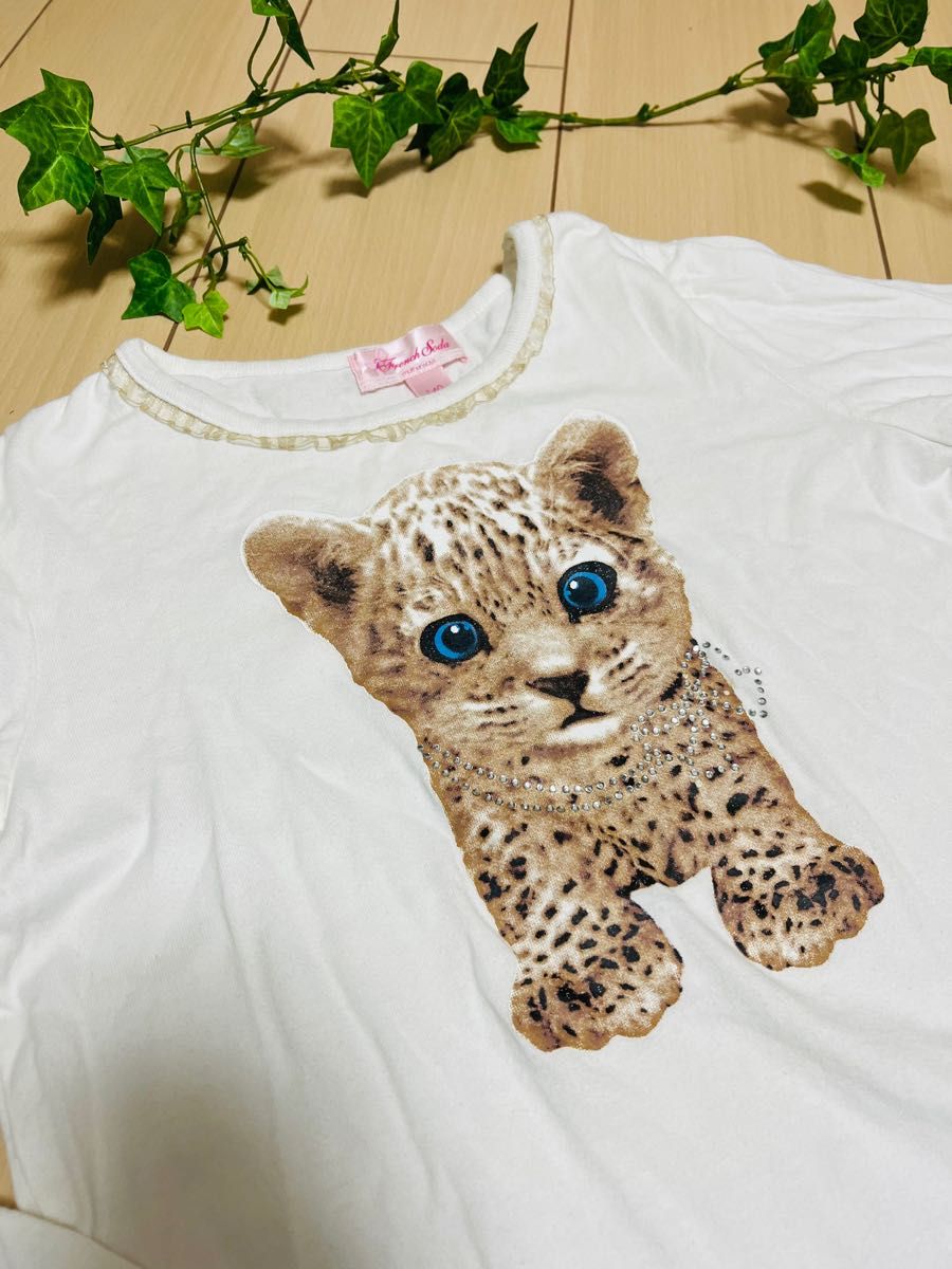 motherways ラインストーン付き長袖Tシャツ　140 かわいい　女の子