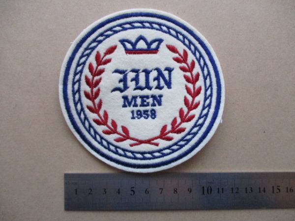 ジュンメンJUN MEN 1958刺繍ワッペン/ビンテージ ビジカジ70年代VANアイビーDCブランドPATCHアメカジ昭和レトロIVYスタジャンJUNMEN S94_画像8