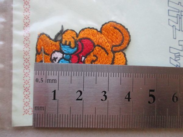 70s アイロンでピッタリ イトーのカラー ワッペン『ネズミ』/PATCH当時物ファンシー昭和レトロ70年代アップリケねずみ鼠キャラクター S96_画像9