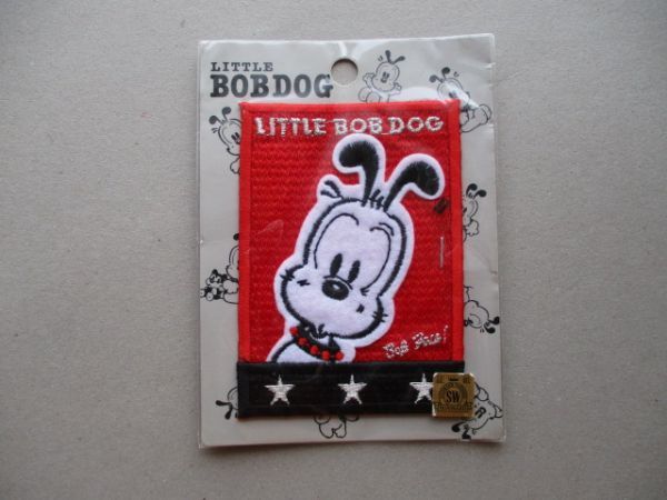 80s リトルボブドッグ LITTLE BOBDOG ワッペン/キャラクターDOG巴布豆アップリケSUNWARDパッチ犬ファンシーPATCHパッチかわいい S97_画像1