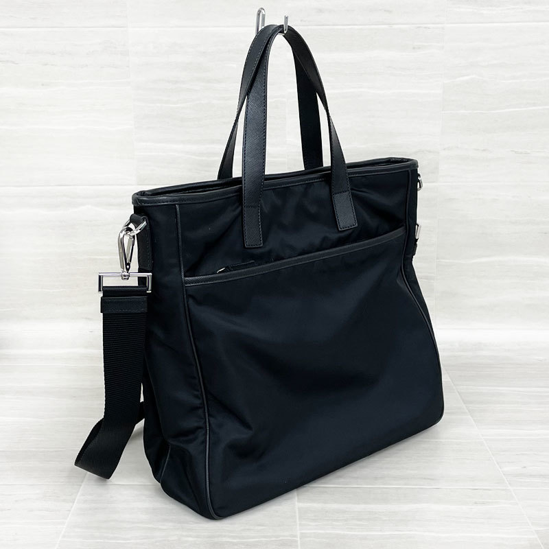 HA832】 PRADA/プラダ ナイロン トートバッグ ビジネスバッグ