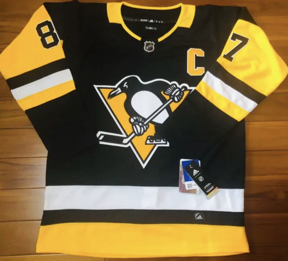 NHL ペンギンズ　シドニー・クロスビー　ユニフォーム　ホッケーシャツ