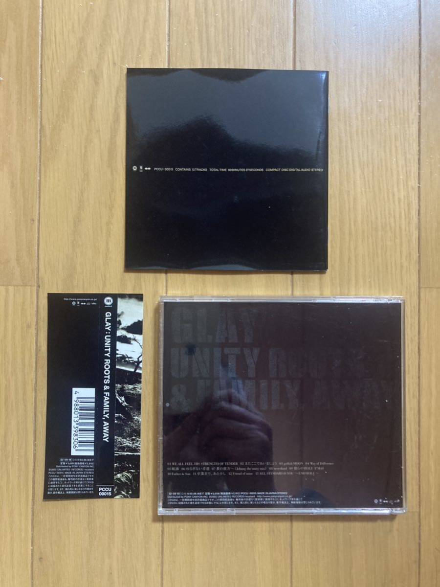 ○《帯付》【GLAY（グレイ）】『UNITY ROOTS & FAMILY,AWAY』CD☆☆☆☆_画像2