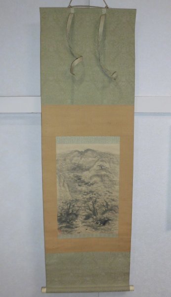 SZ67* day height ..* on rice field bamboo ..* water ink picture * hanging scroll * Showa era 26 year *2 multi-tiered food box * day height art * Wakayama *