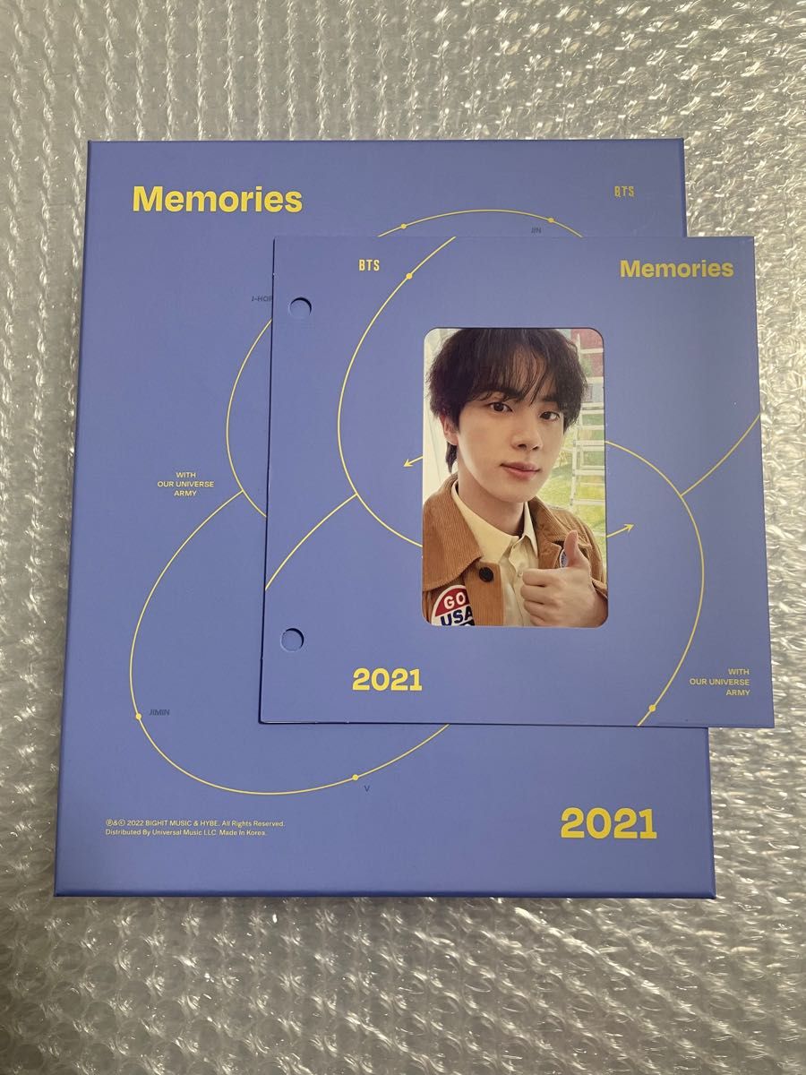 BTS Memories 2021 Blu-ray 日本語字幕 トレカ JIN ジン 新品未使用