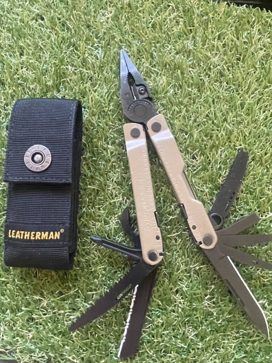 LEATHERMAN REBAR Coyote-Tan レザーマン製シース付　レザーマン マルチツール マルチプライヤー ツールナイフ_画像2