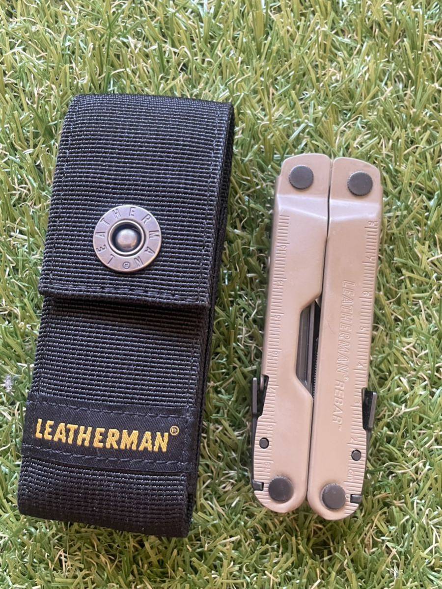 LEATHERMAN REBAR Coyote-Tan レザーマン製シース付　レザーマン マルチツール マルチプライヤー ツールナイフ