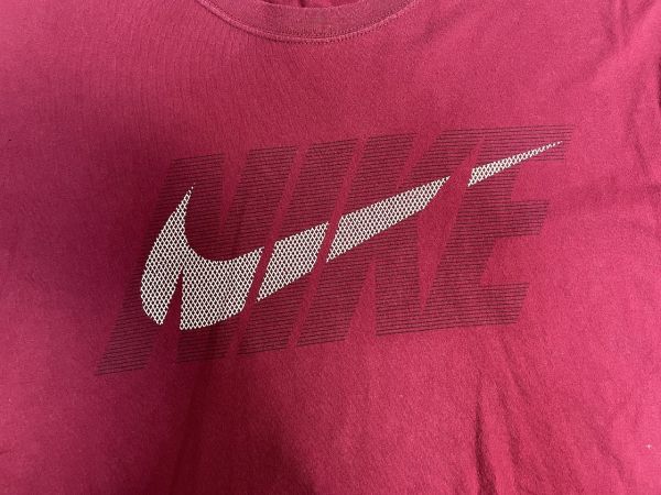 ☆ビッグサイズ US古着 NIKE ナイキ Tシャツ プリント エンジ赤系【XL】コットン　　　　　　◆3761◆_画像6