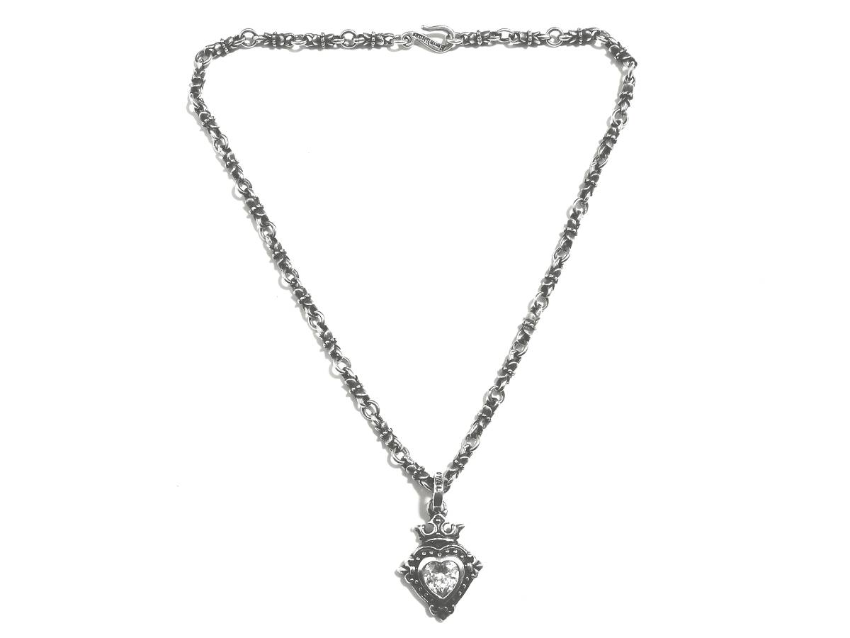 グランド牧場 セレクトセール 正規品 600 定価¥160 ロイヤルオーダー CZ w/ Heart God Demi ネックレス、ペンダント、チョーカー
