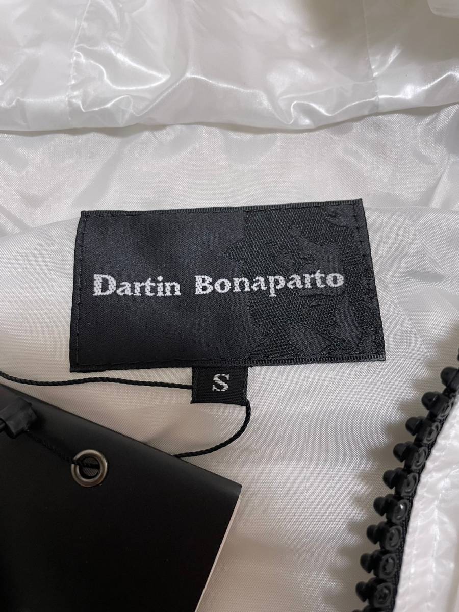 未使用☆タグ付 [Dartin Bonaparto] 定価95,040 バックスパンコール スワロジップ ライトダウンベスト 白 S レディース ダルタンボナパルト_画像3