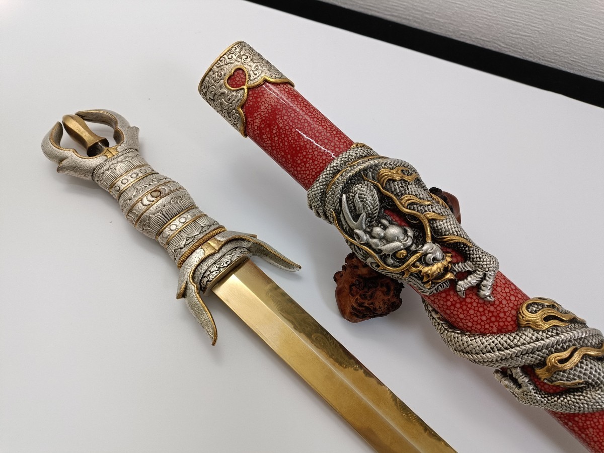 供養品 模造剣 倶利伽羅剣 銅剣 特別注文品 刃なし 不動明王法 供養品 模造剣 倶利伽羅剣 銅剣 特別注文品 刃なし 不動明王法