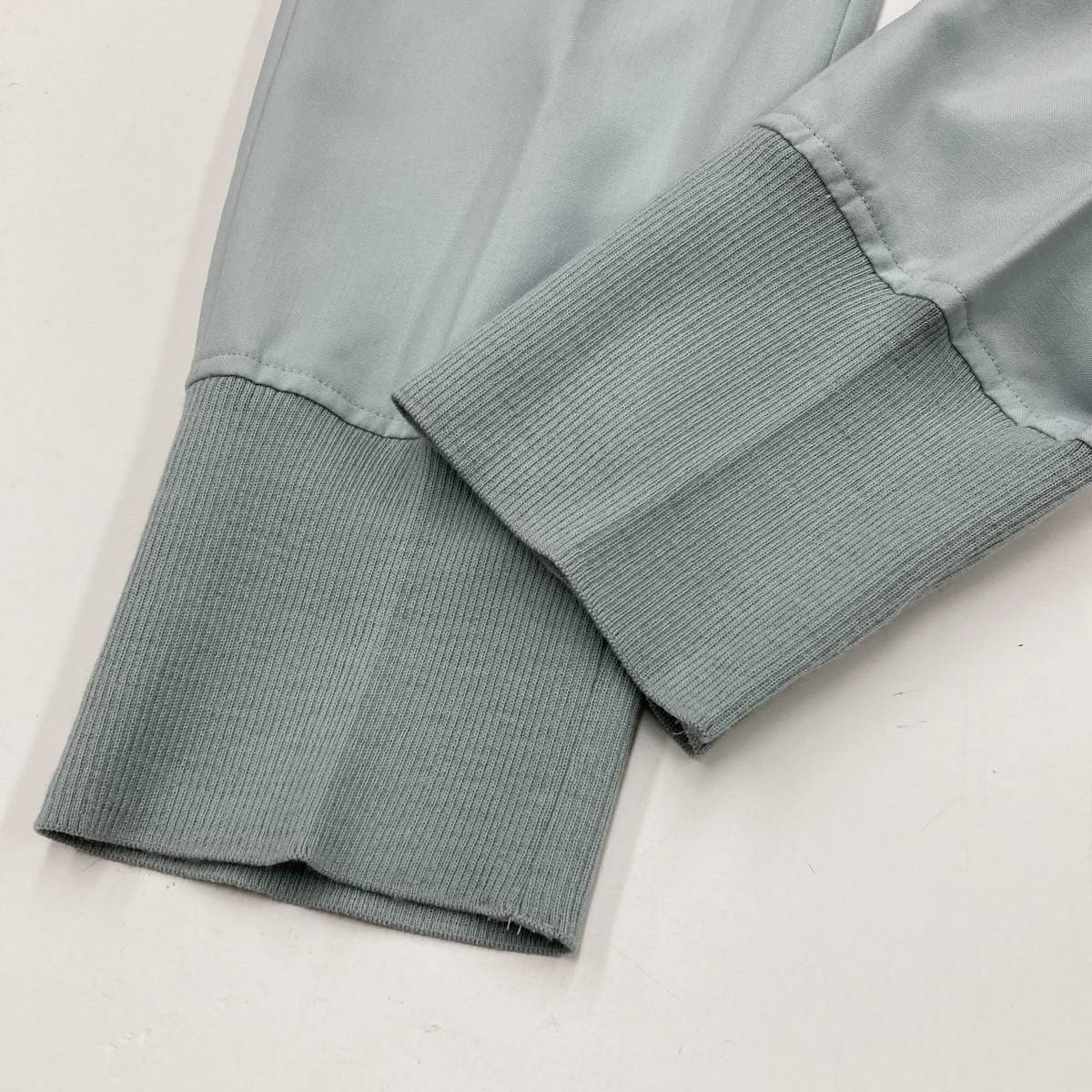UNDERCOVER 14AW 裾リブ 切替 ウール スラックス レディース 水色 1サイズ アンダーカバー センタープレス テーパード パンツ archive 1062_画像9