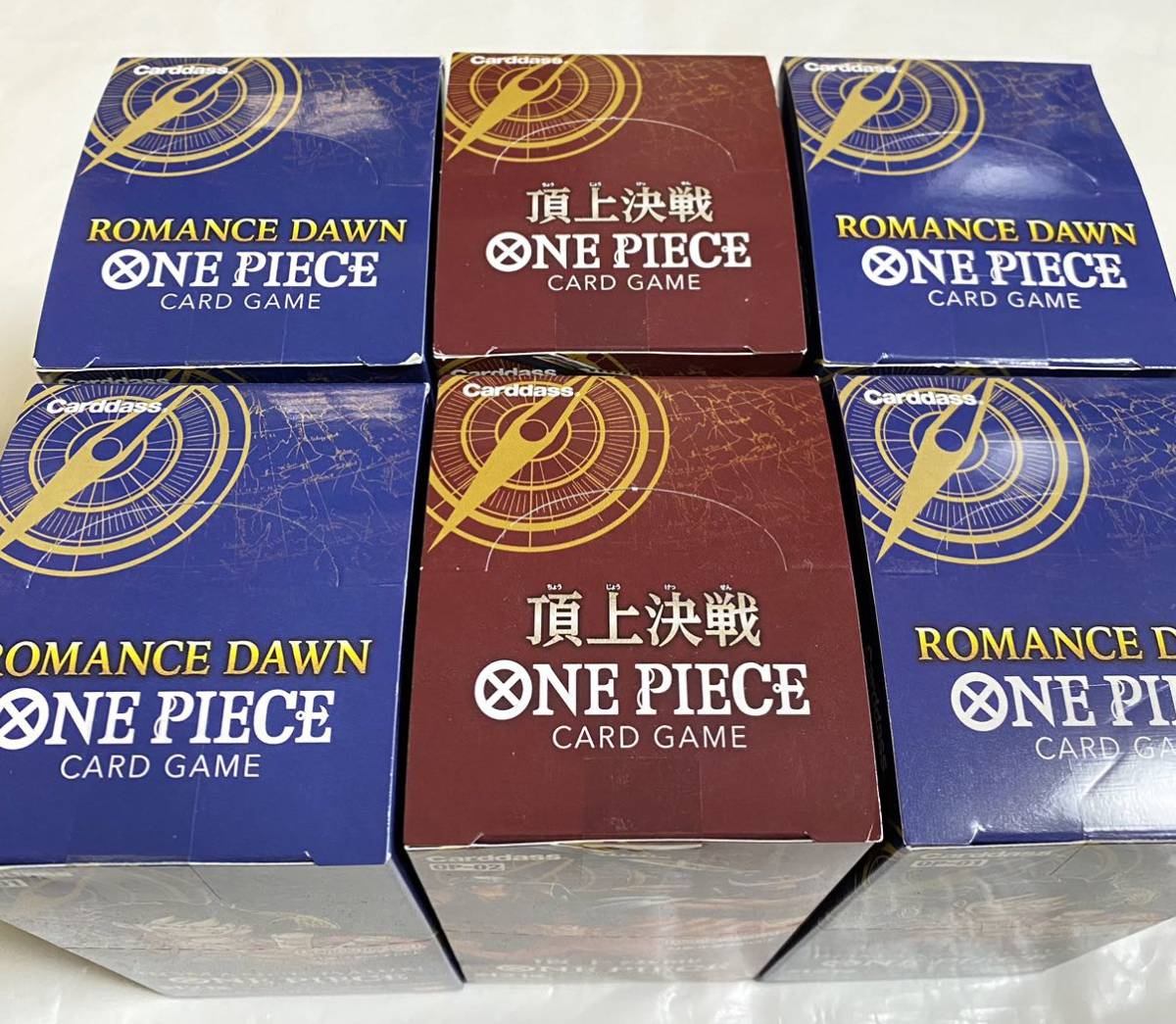 ワンピース カードゲーム ROMANCE DAWN 4BOX &頂上決戦 2BOX 新品 未