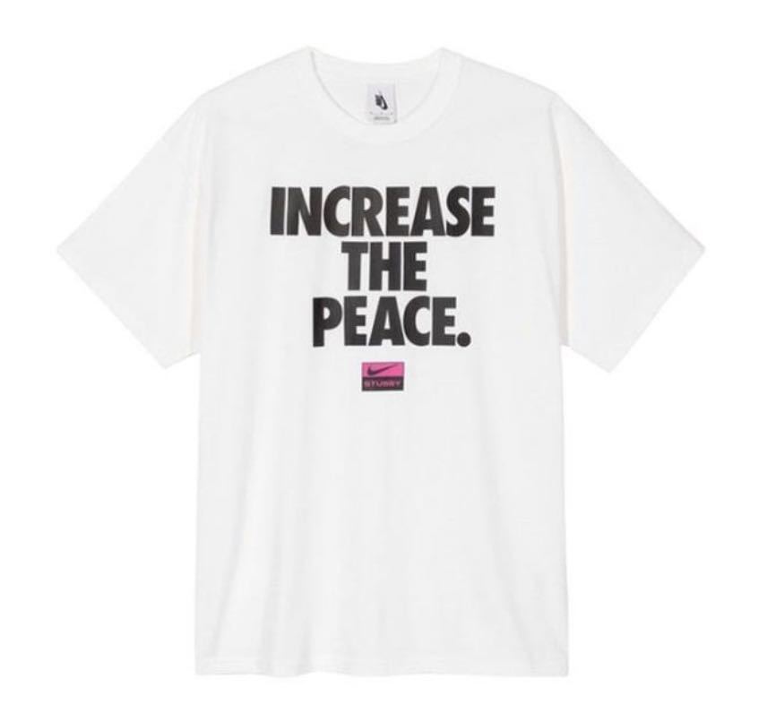 新品未開封】NIKE × STUSSY INCREASES THE PEACE Tシャツ Lサイズ