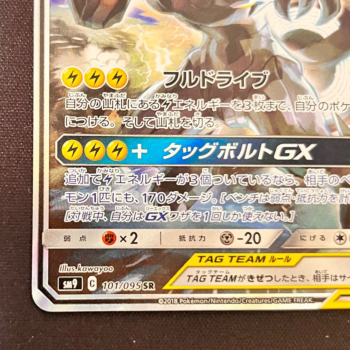 【爆高騰中】ピカチュウ&ゼクロムGX  sa sr 101/095 マグネットローダー付き