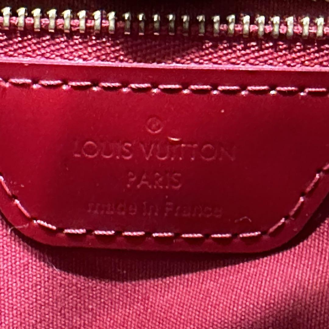 LOUIS VUITTON ルイヴィトン ハンドバッグ ウィルシャー PM 赤 ヴェルニ エナメル レッド トートバッグ ショルダーバッグ 美品 