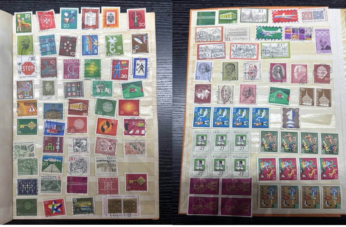 小型切手 記念切手 外国切手 使用済 未使用 切手 stamp book 消印有含む 4D101AN_画像2