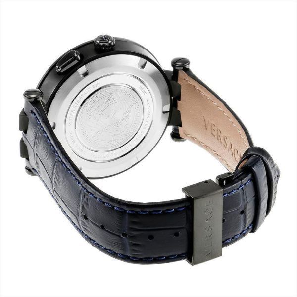 定価19万】ヴェルサーチェ VERSACE 腕時計 クロノ V00419 ブラック