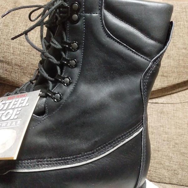 [90s] unused goods Red Wing PT83 dead stock boots 4475 redwing red wing black black roga- steel dead beautiful goods 