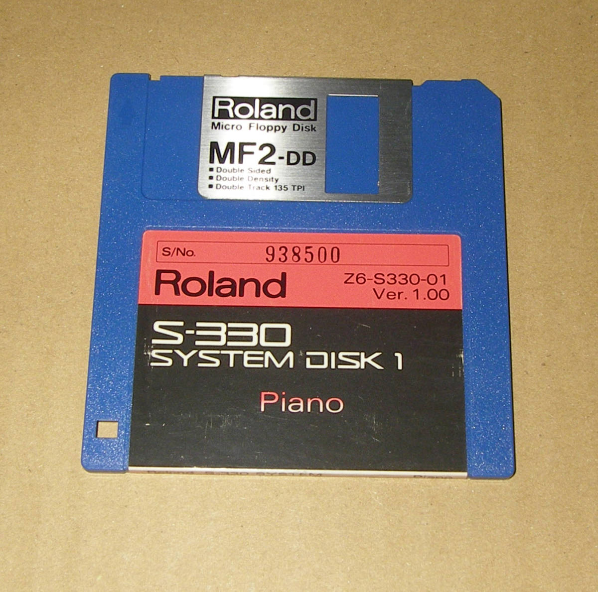 *ROLAND S-330 SYSTEM DISK 1 Floppy Disk*OK!!*MADE in JAPAN*
