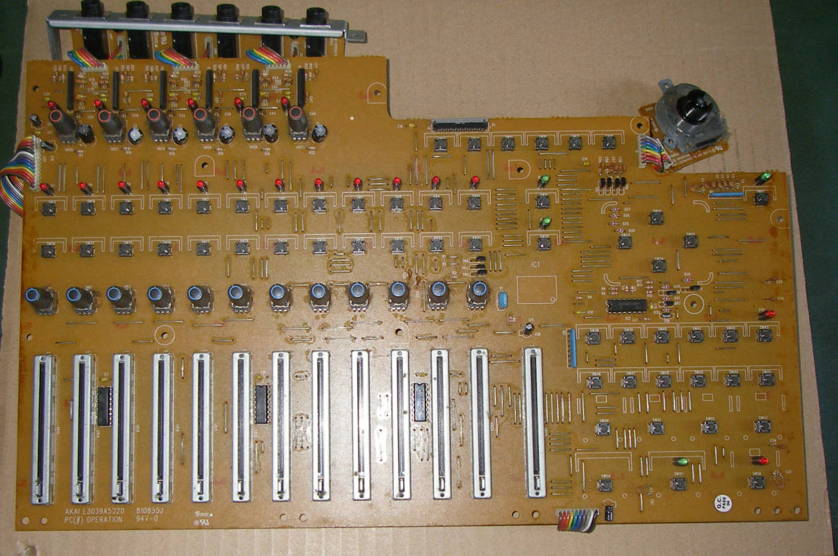 *AKAI DPS12i FADER BOARD PC OPERATION L3039A5020*OK!!*MADE in JAPAN*