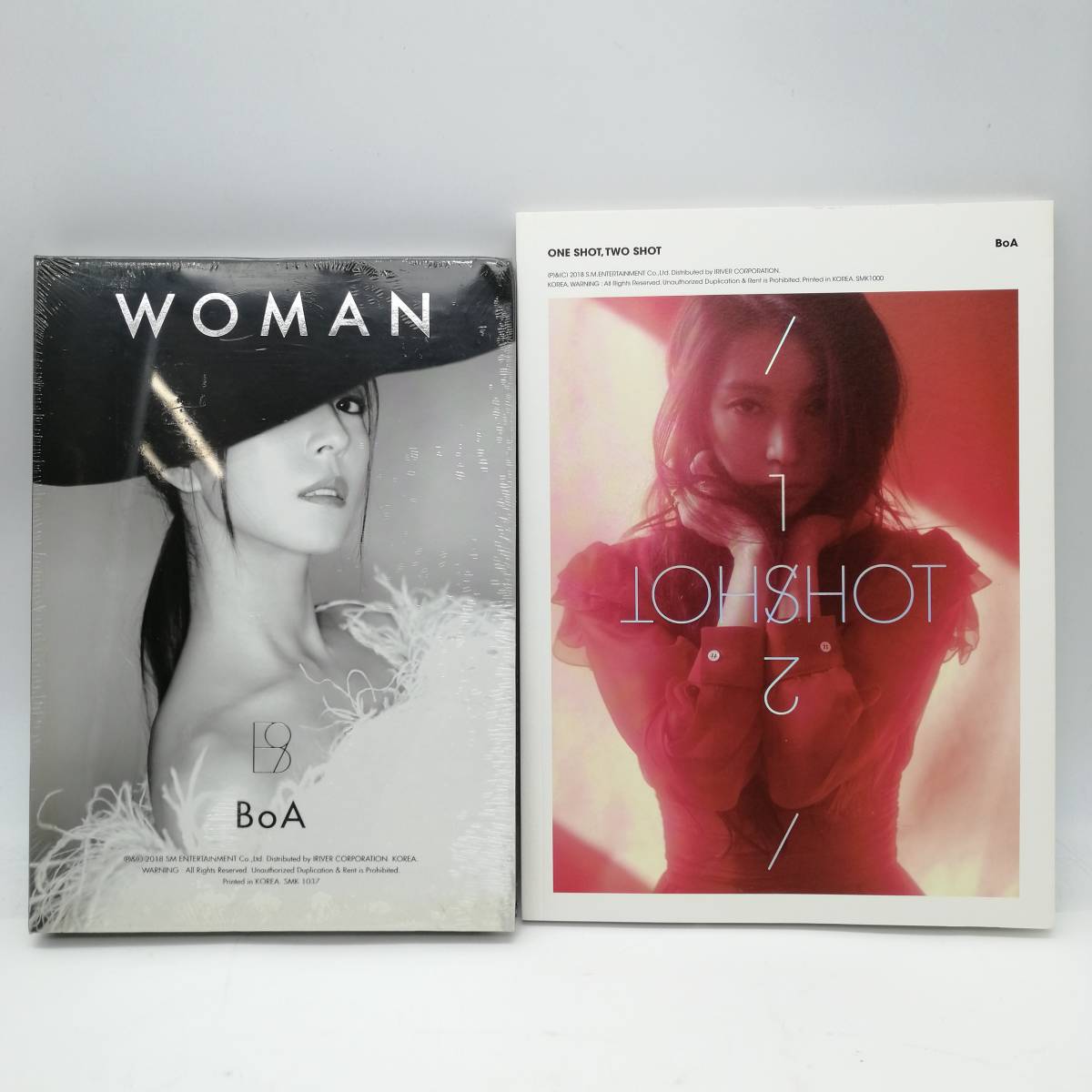 t1876 送料無料 新品 未使用 BOA ボア BoA 2点セット CD WOMAN ONE SHOT TWO SHOT 未開封 写真集 現状品 韓流 K-POP 韓国歌手_画像1