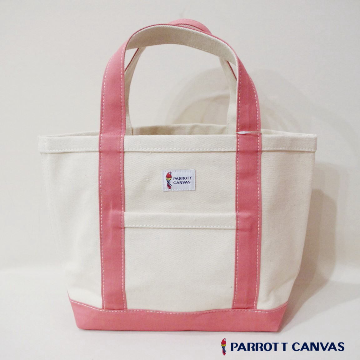 PARROTT CANVAS パロットキャンバス スモールトートバッグ グリーンビルクラシックトート 鞄 BAG S ピンク 新品 未使用