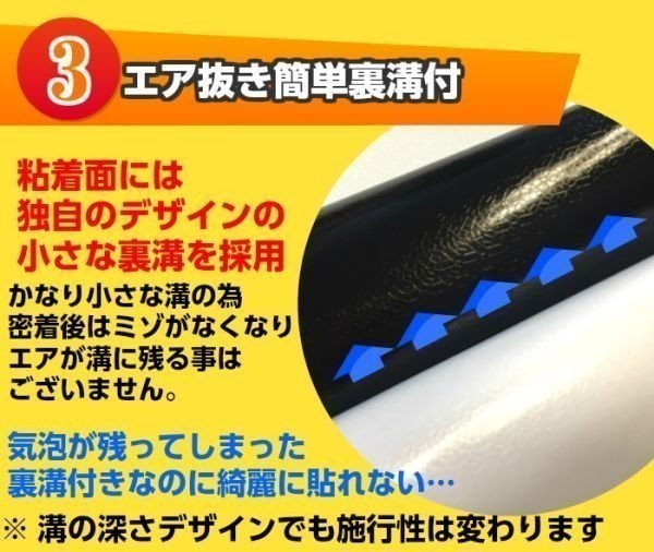 【Ｎ－ＳＴＹＬＥ】4Ｄカーボンシート50ｃｍ幅×150ｃｍ　黒　ブラック　カーラッピングシート 曲面対応・耐熱耐水裏溝付　_画像5