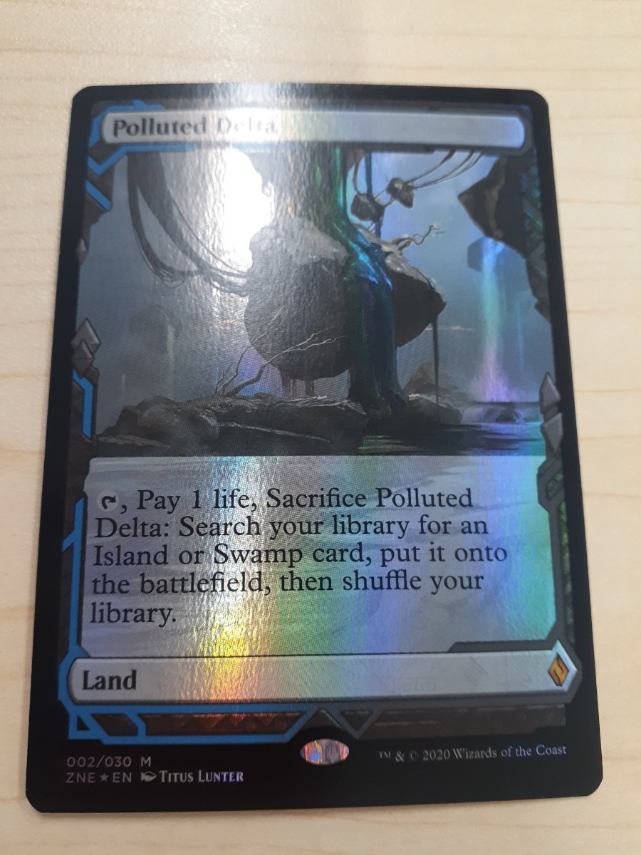 mtg 汚染された三角州　英語　foil　EXP　エクスペディション　ボックストッパー_画像1