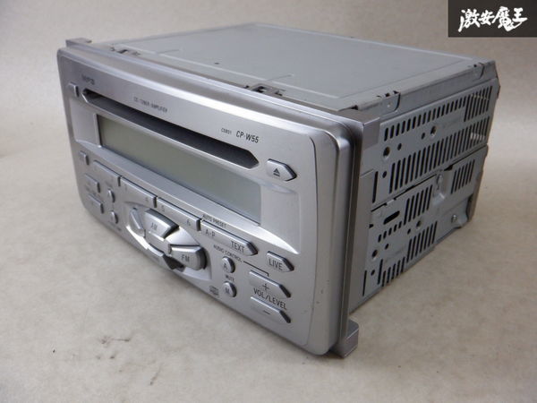 トヨタ CDプレーヤー デッキ CP-W55 08600-00G80 2DIN カーオーディオ 棚D4の画像2