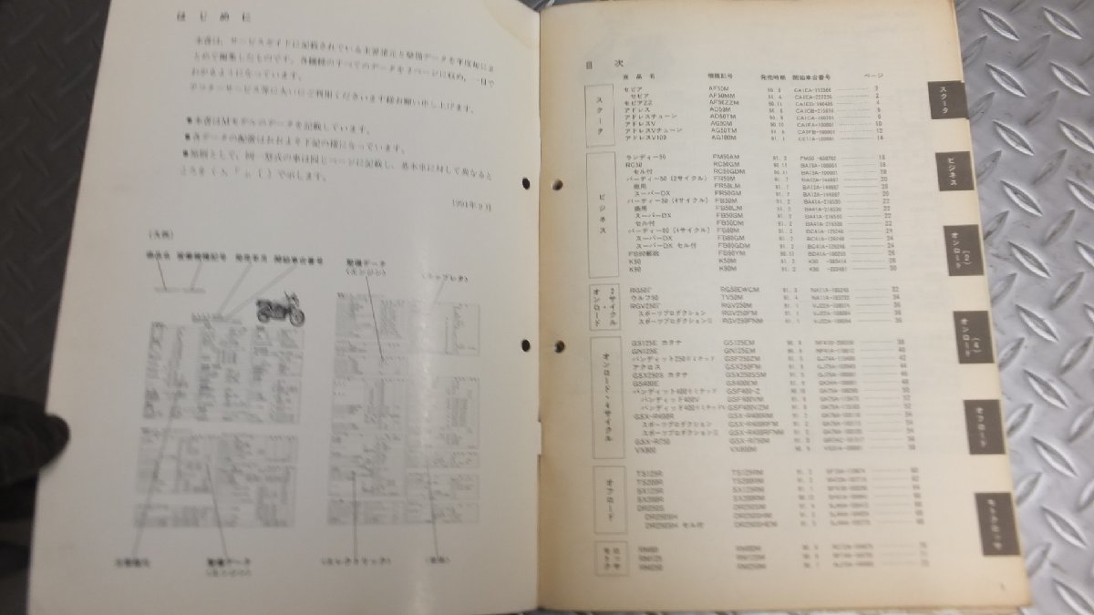 MCP3 スズキ SUZUKI 91 2輪サービスデータ 検 レターパック発送可_画像7