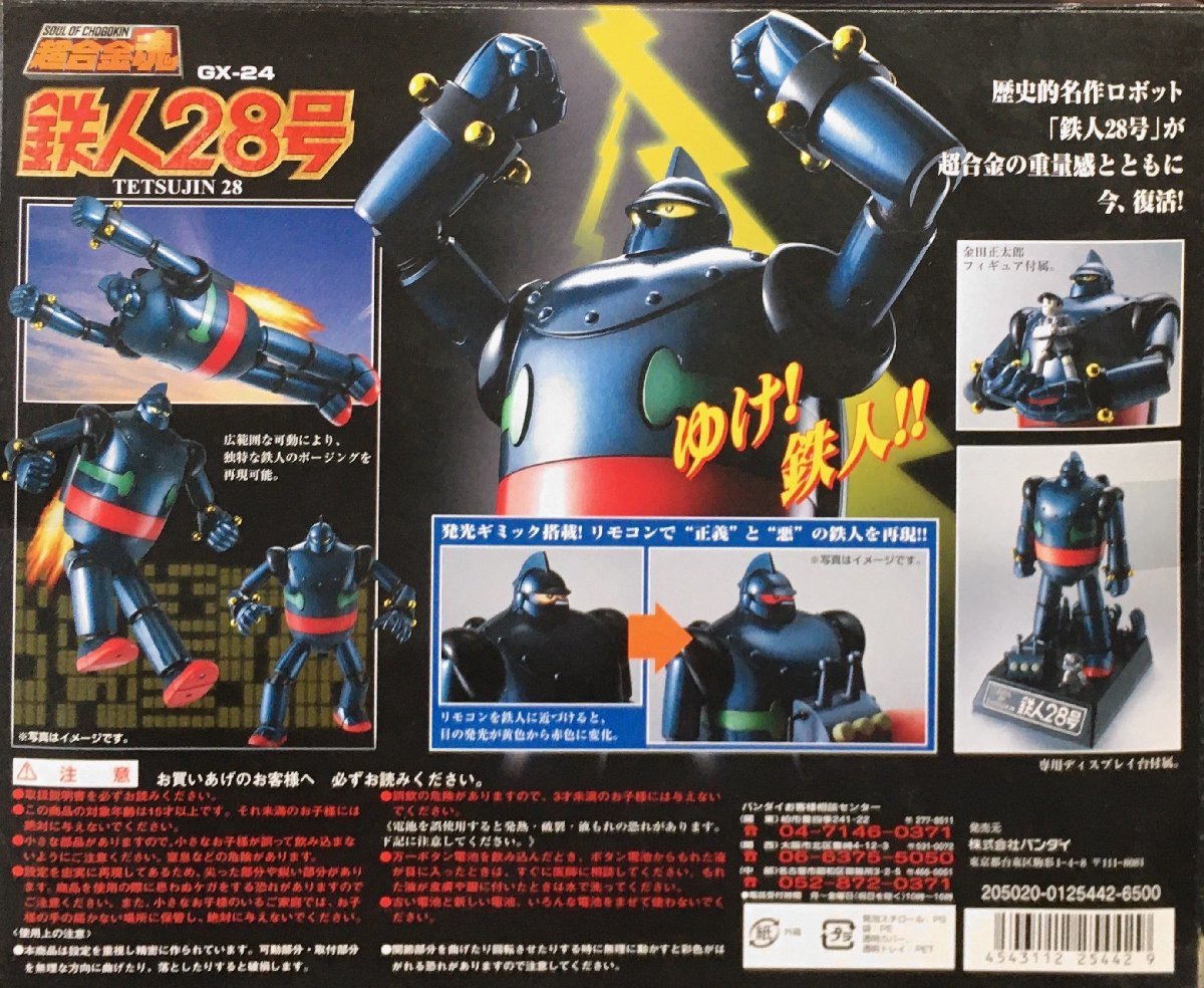 [ Chogokin soul GX-24 Tetsujin 28 number ] Bandai box attaching 