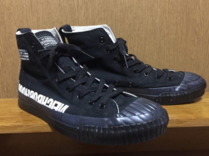 美品　ネイバーフッド NEIGHBORHOOD G.R.-HI / C-SNEAKER スニーカー BLACK ブラック_画像2