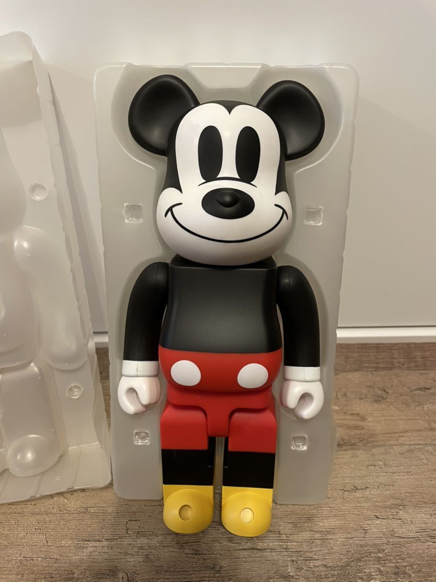 未使用 2009年発売 メディコムトイ BE@RBRICK ミッキーマウス 400% カラー版 MICKEY MOUSE ベアブリック ミッキー 外箱 ケース付 ☆_画像3