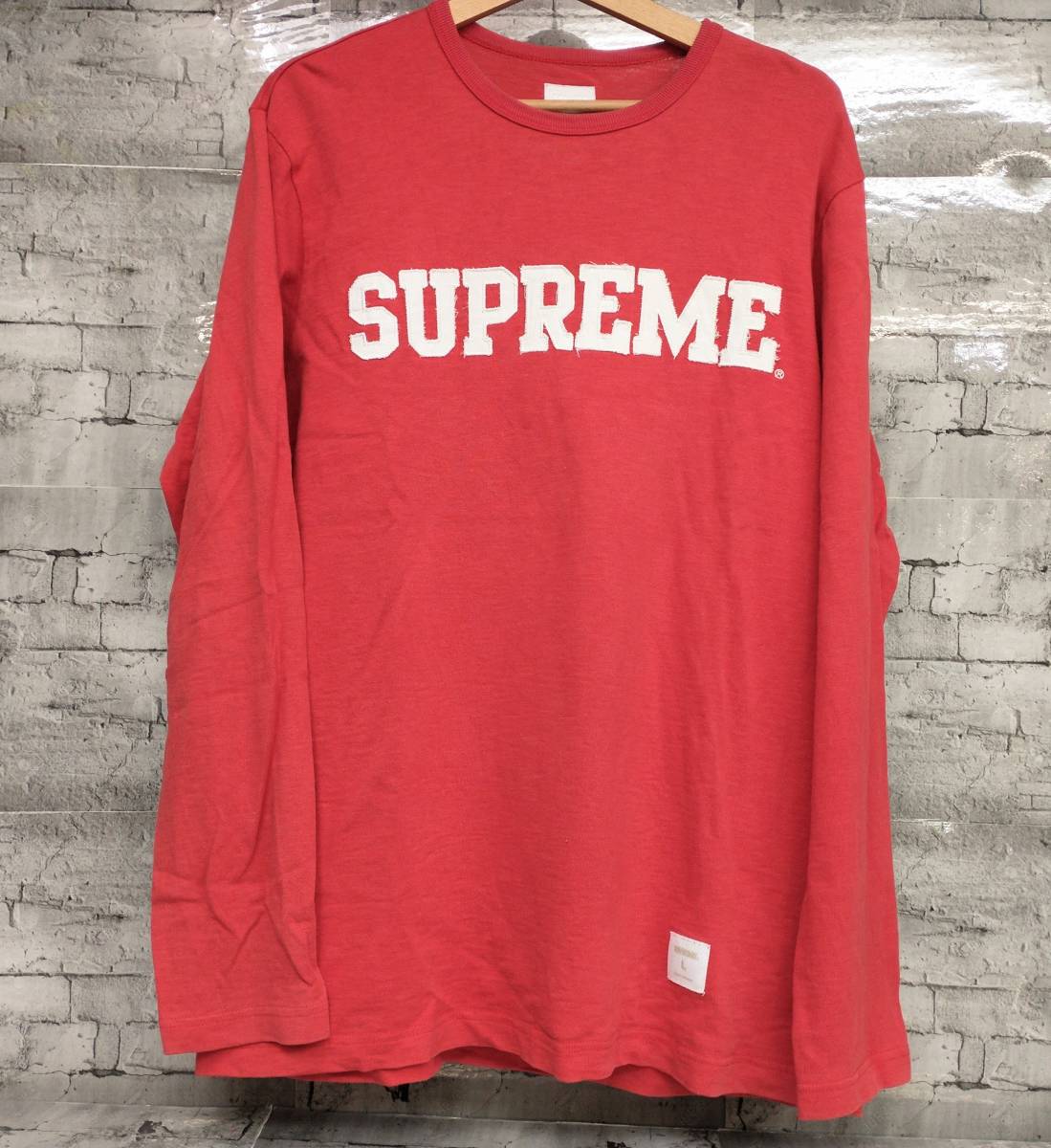 Yahoo!オークション   Supreme シュプリーム 長袖Tシャツ ロゴワッペン