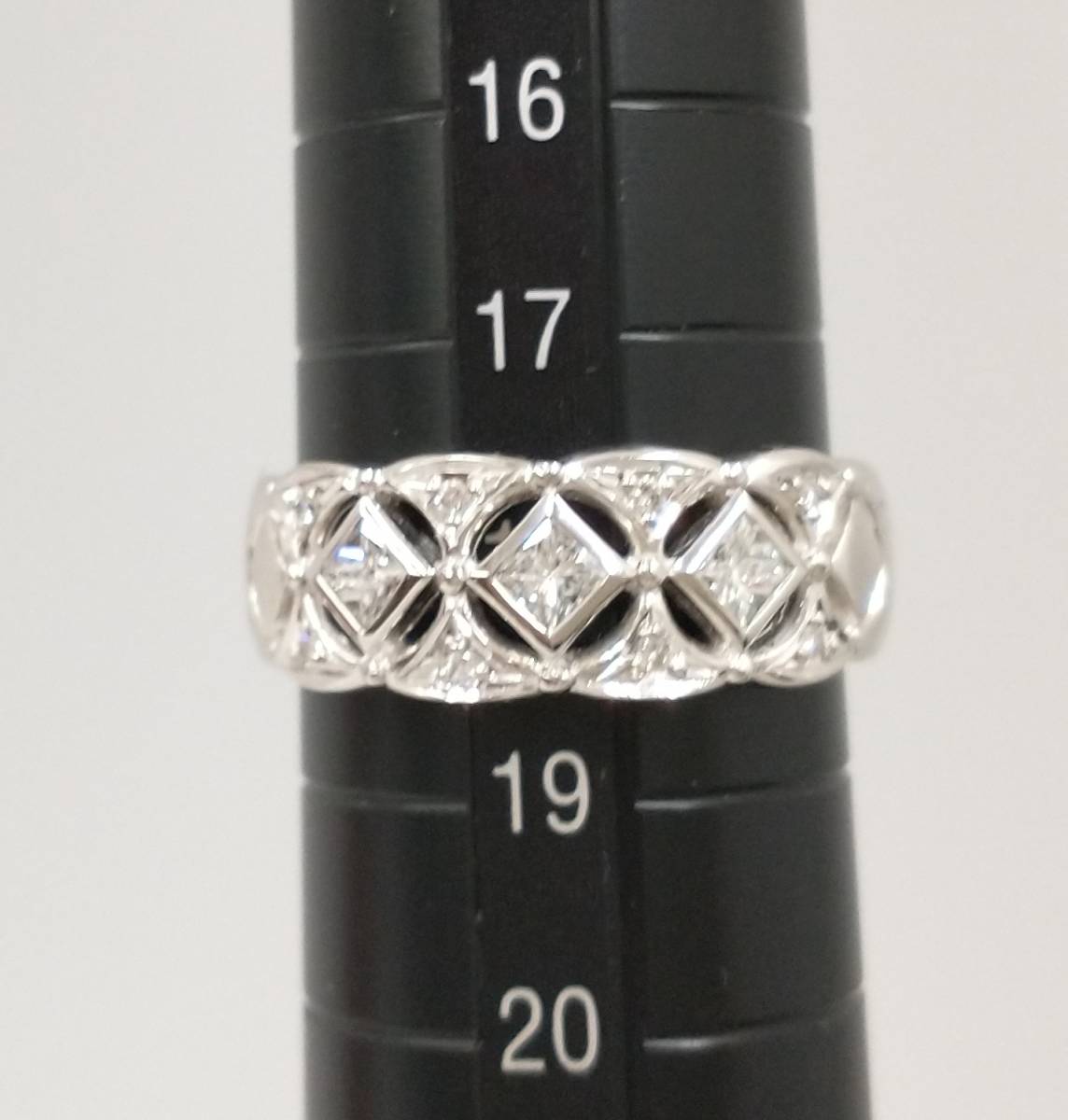Pt900 ダイヤ0.40ct 18号 9.5g プラチナ ダイヤモンド リング 指輪