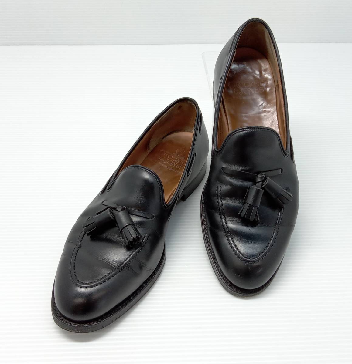 ★ CROCKETT ＆ JONES クロケット ジョーンズ CAVENDISH タッセルローファー 6212 サイズ8E ブラック 通年