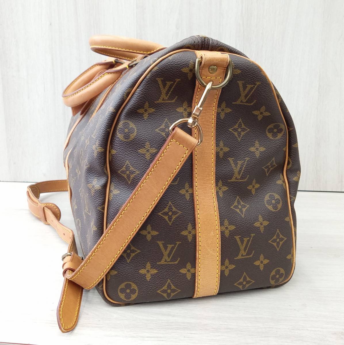 LOUIS VUITTON ルイヴィトン モノグラム キーポル45 バンドリエール