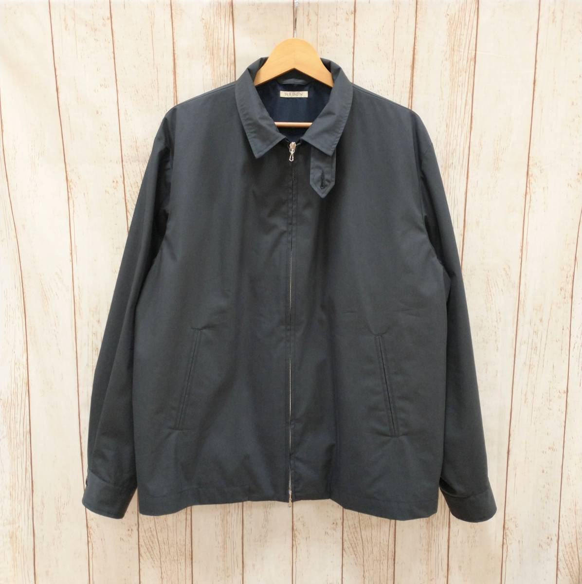 HEUGN ユーゲン Winston COAT 013EX ブルゾン スウィングトップ ハリントンジャケット 4(XL) ネイビー ダークグレー ベーシック メンズ