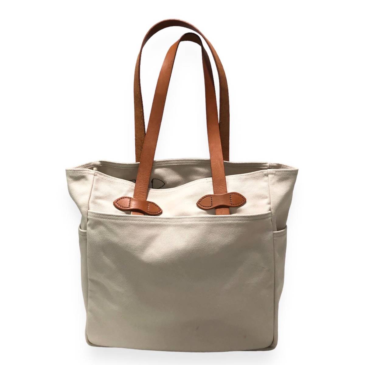 FILSON TOTE BAG WITHOUT ZIPPER ブライドルレザー トートバッグ ベージュ フィルソン 店舗受取可