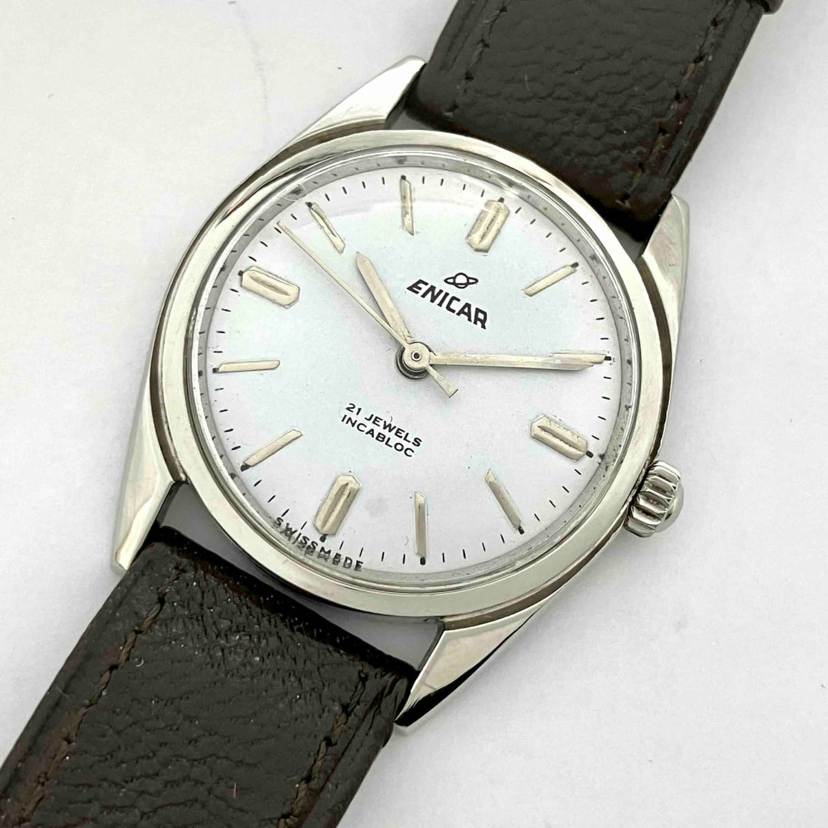 開店祝い 手巻 エニカ ENICAR ジャンク レディース 可動品 腕時計