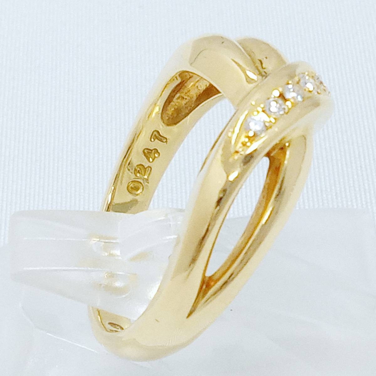 最安値挑戦!】 K18 #14 D0.09ct ゴールド 18金 約14号 ダイヤモンド