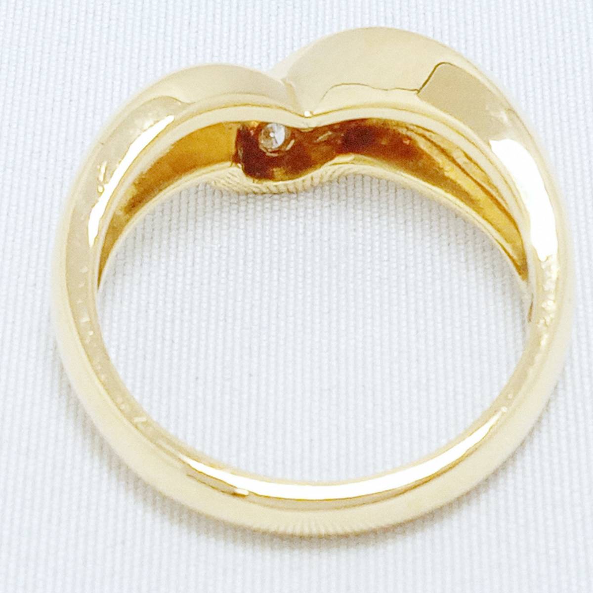 Yahoo!オークション - K18 #14 D0.09ct ゴールド 18金 約14号...
