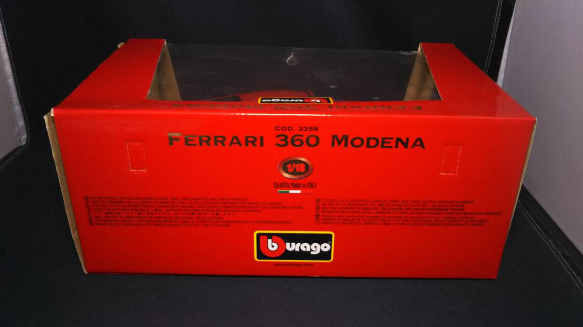 1/18 ブラーゴ フェラーリ 360 モデナ burago FERRARI 360 MODENA ビークル ミニカー_画像9