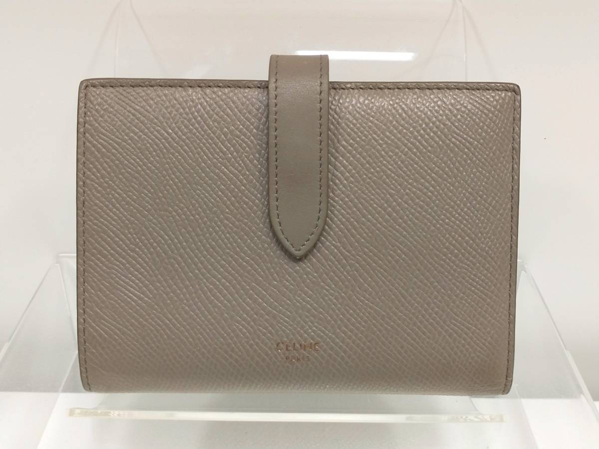 CELINE セリーヌ ミディアムストラップ ウォレット 二つ折り財布
