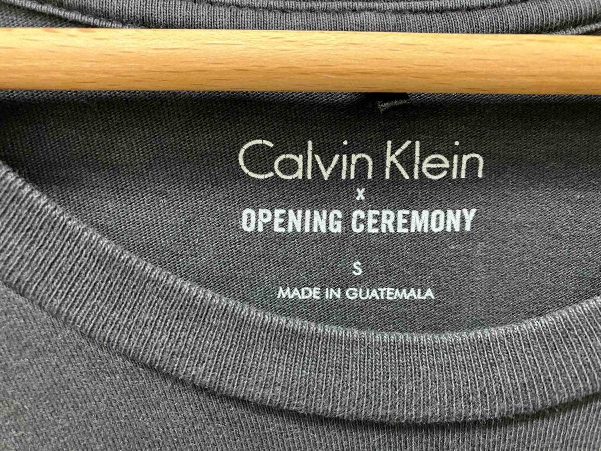 CALVIN KLEIN カルバン・クライン メンズ 半袖Tシャツ OPENING CEREMONY ブラック Sサイズ グアテマラ製 レア品_画像3